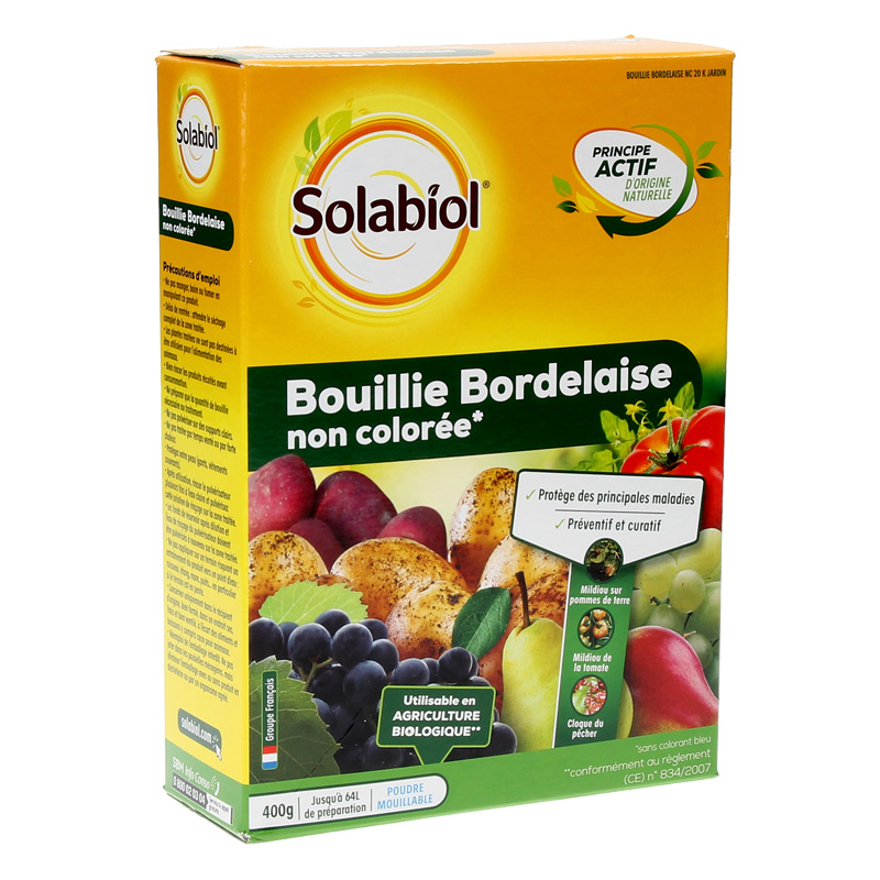 Bouillie Bordelaise Potager et verger non colorée - Sachet de 400g