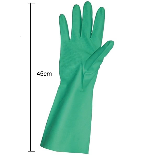 Paire de gants Acrylonitrile spécial produits insecticides,chimiques et solvants AVEC MANCHETTES